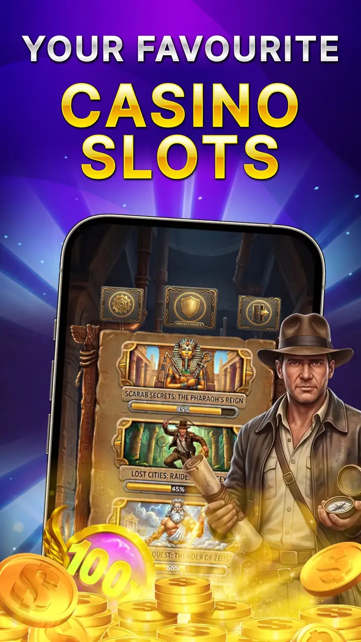 Treasure chamber scene in Tomb Riddles Casino Slots